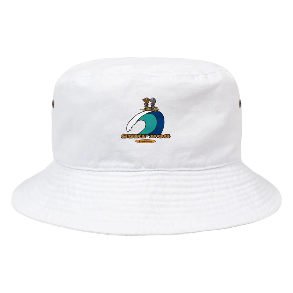 ゆるふわんにゃんのリノメレSURF DOGカラー Bucket Hat