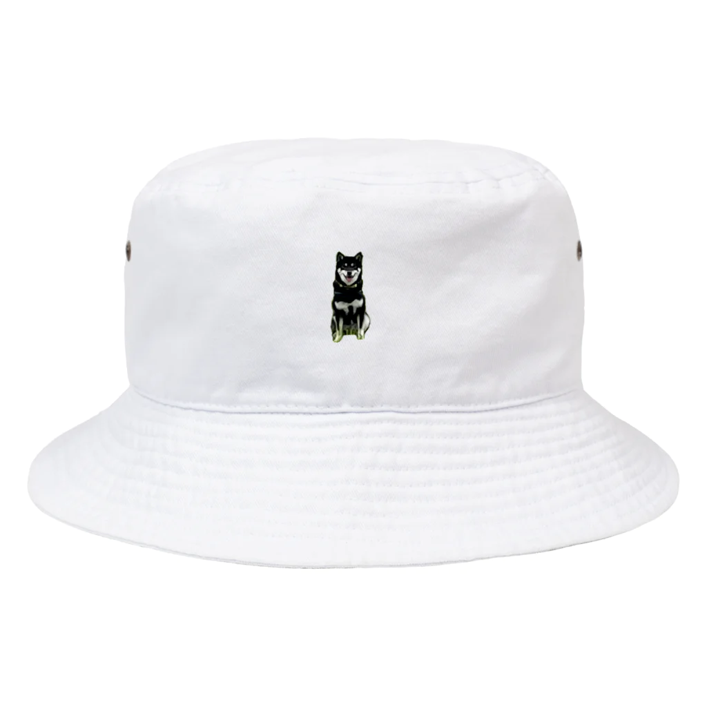 家宝グッズ公式取り扱い店のおおまかに黒柴 Bucket Hat