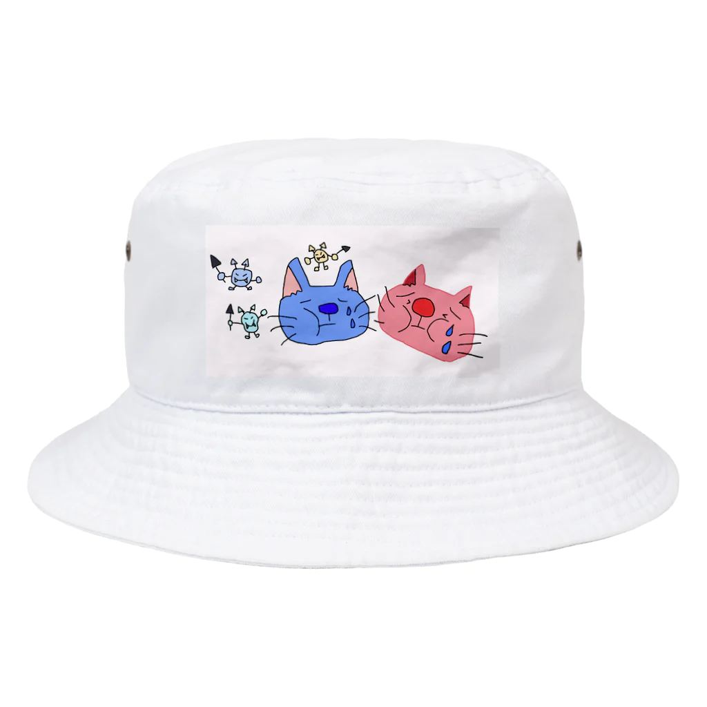 ほっこりの虫歯ニャン2 Bucket Hat