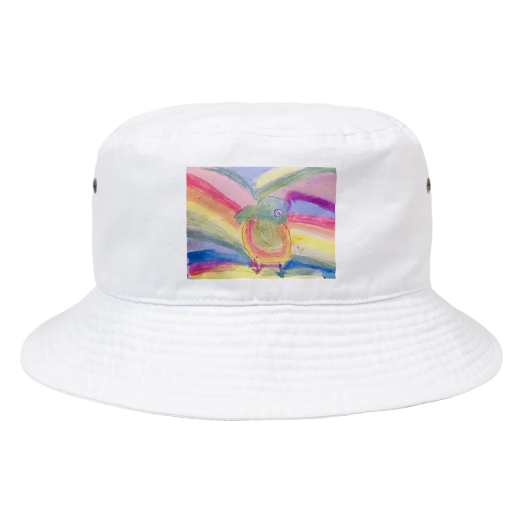 go80sのピーコックグリーンからす Bucket Hat