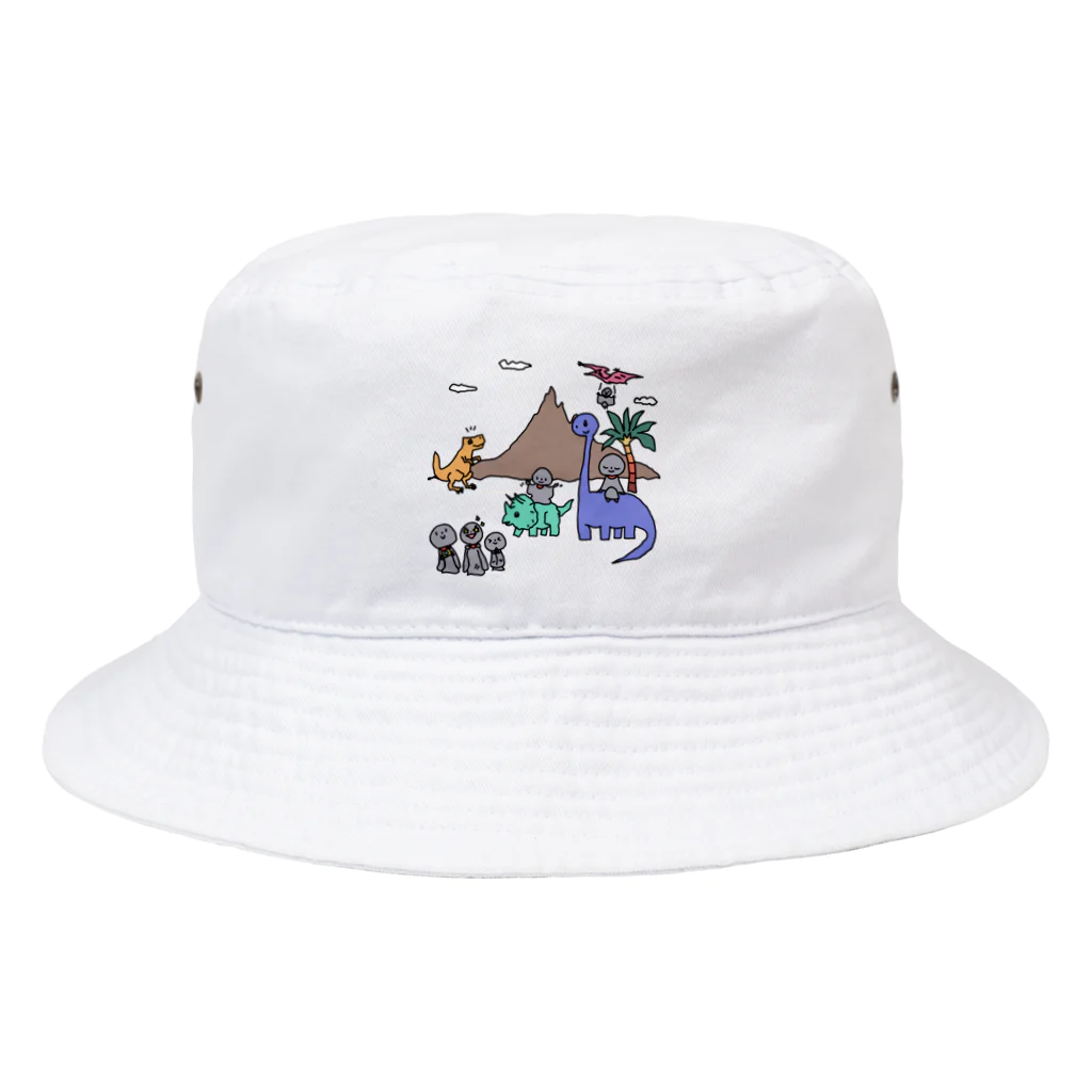 ブッディズムのほーはいさん✖️恐竜 Bucket Hat