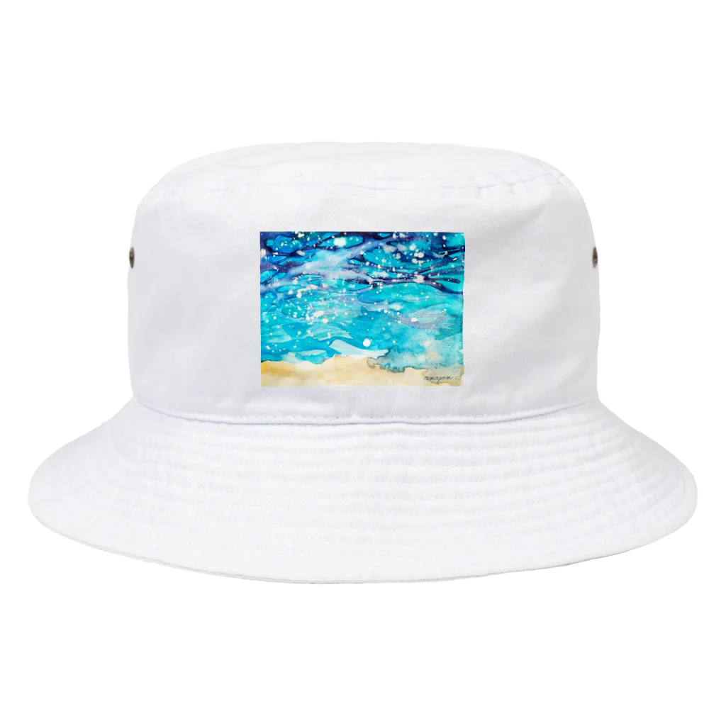 Laugh Rain LaboのHealing sea_am Bucket Hat