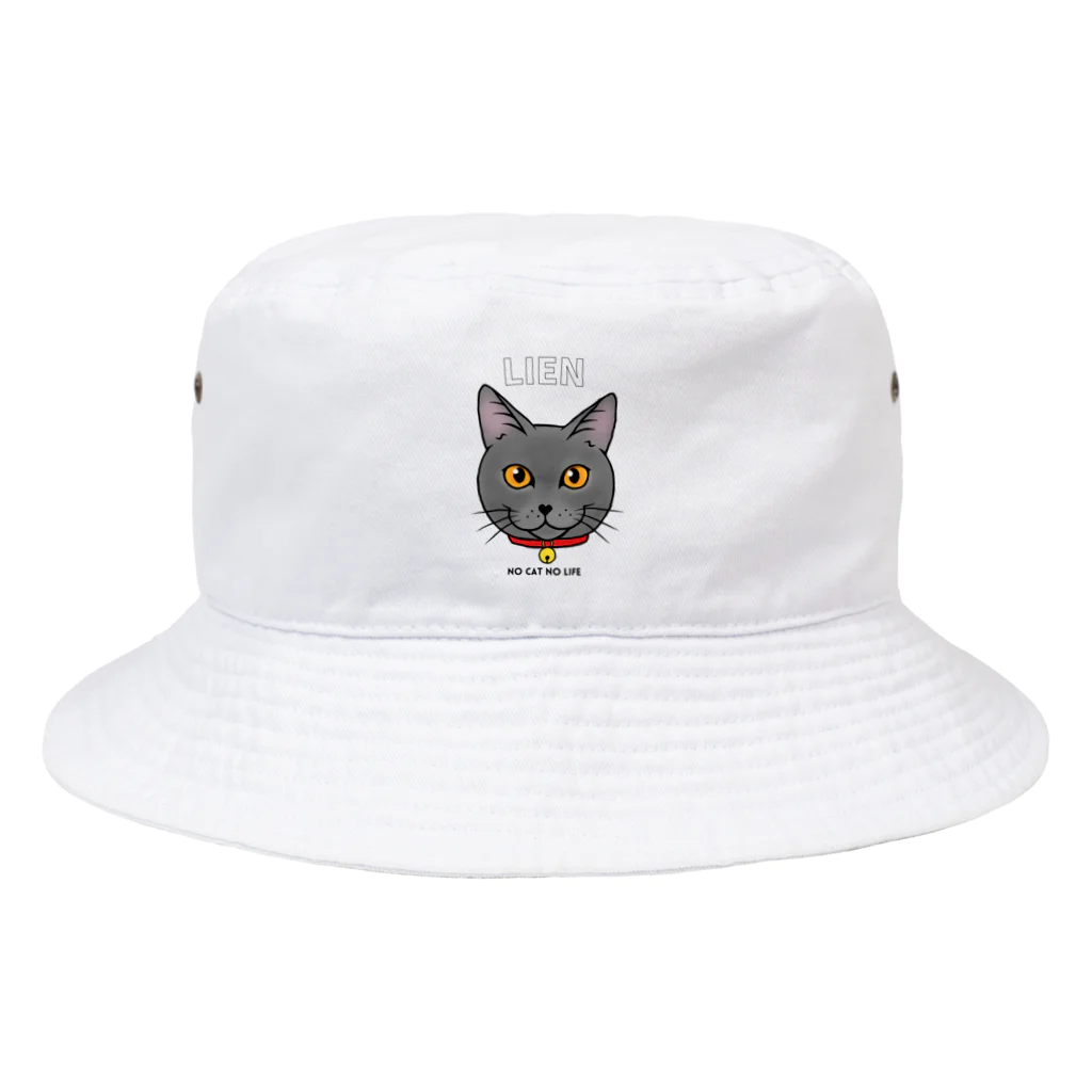 猫のイラスト屋さんのlien sumomomilk Bucket Hat