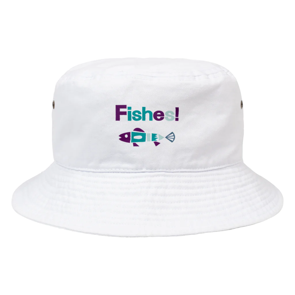 ワカボンドのレトロなフィッシュ Bucket Hat