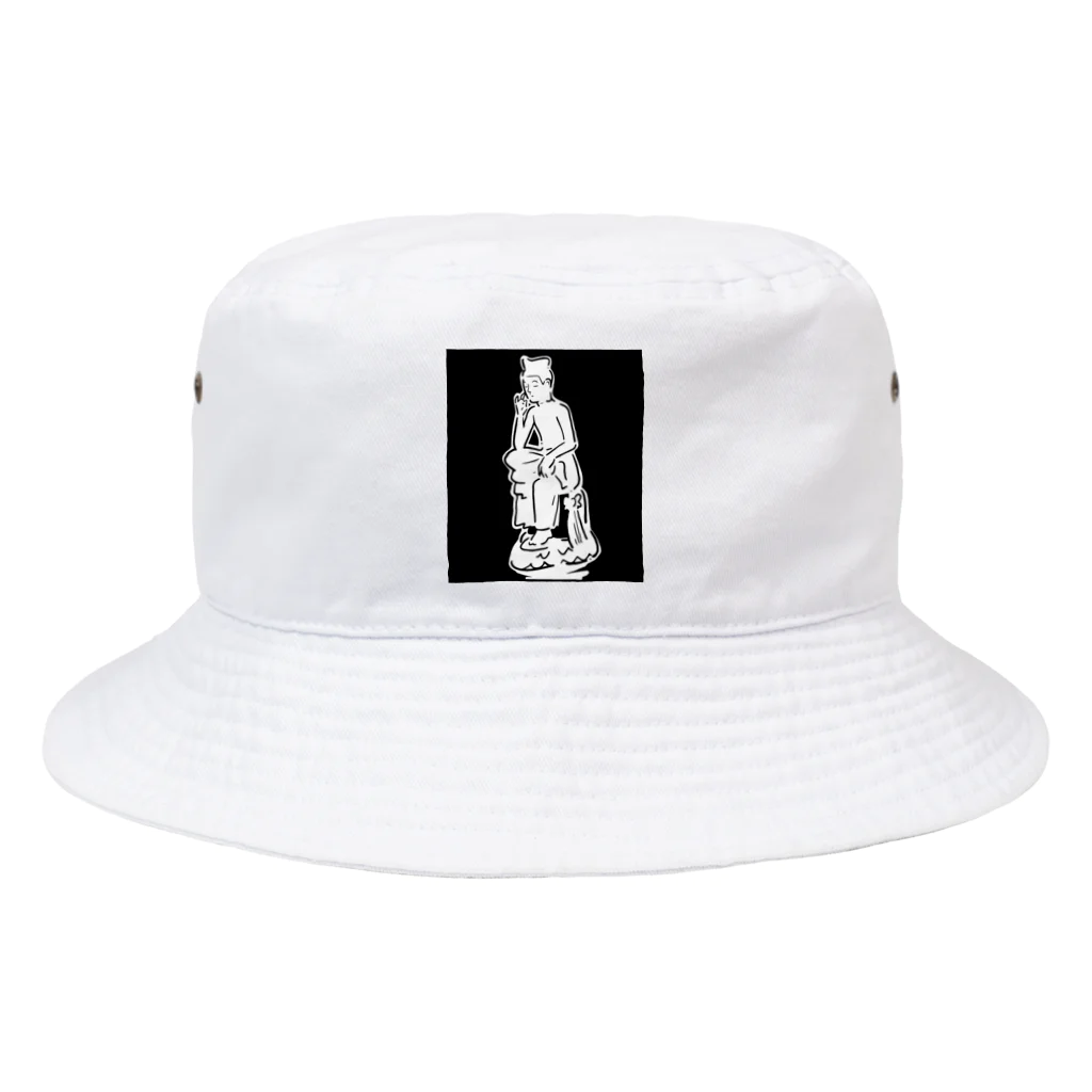 山形屋米店の弥勒菩薩半跏思惟像(みろくぼさつはんかしゆいぞう) Bucket Hat