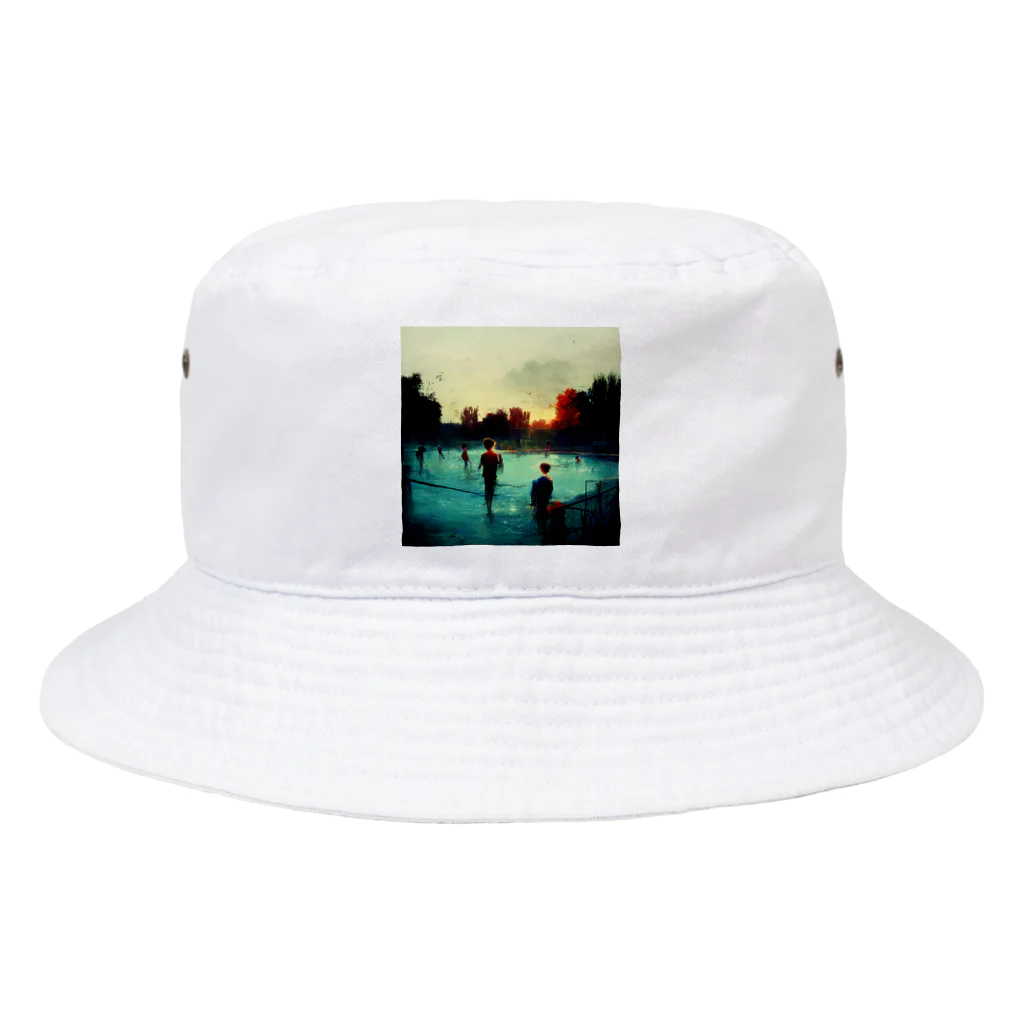 Artsoundの少年たちのサマーサンセット Bucket Hat