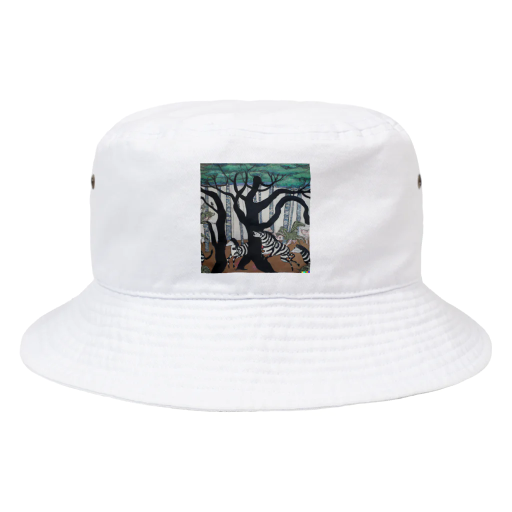 Spirit of 和のシマウマの森 Bucket Hat