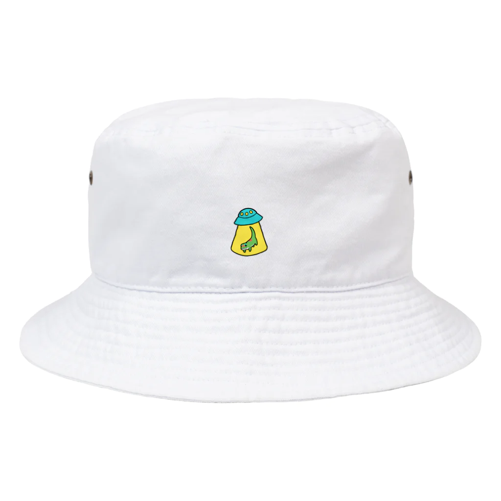 ひるもりのおみせのUFOにさらわれるヤモリ Bucket Hat