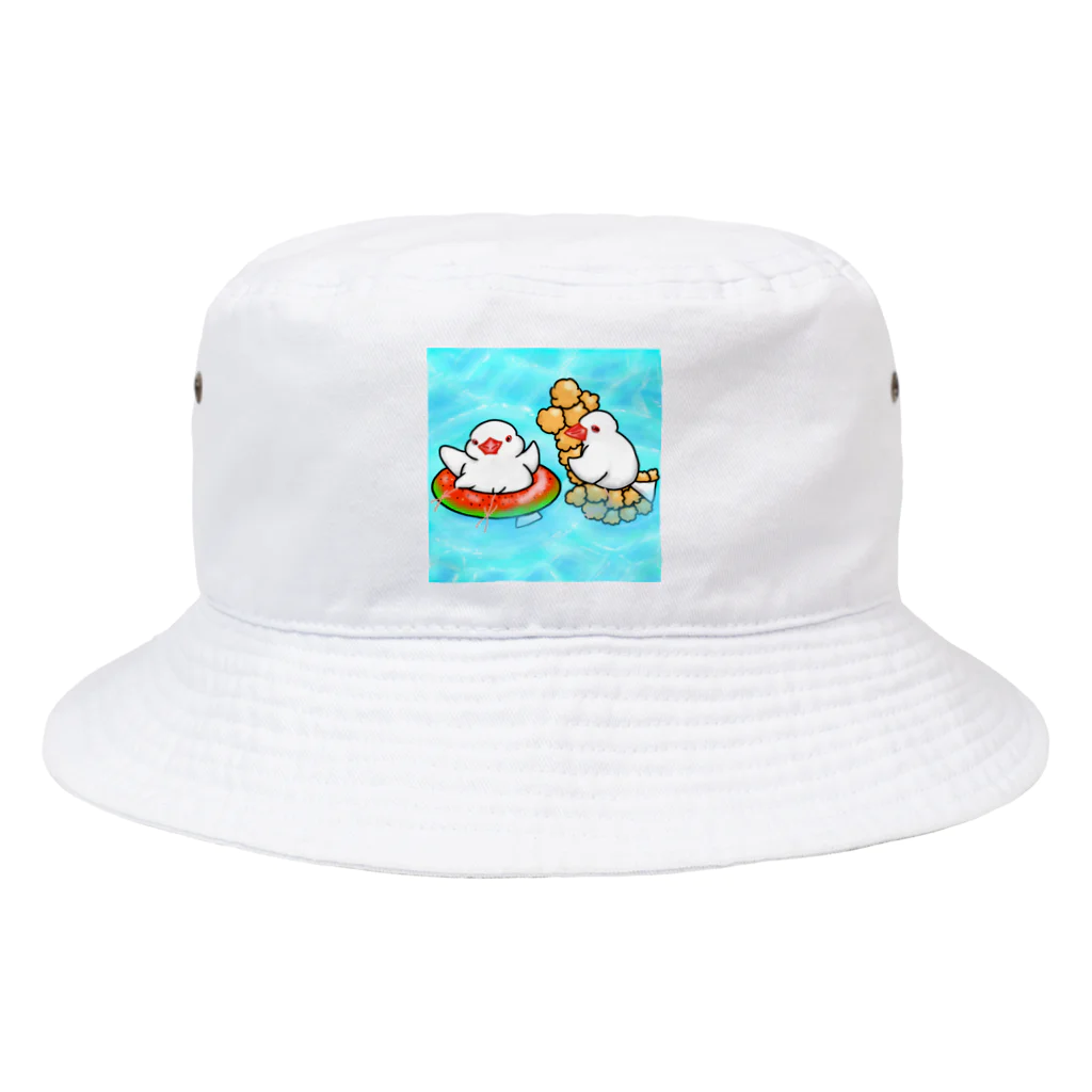 Lily bird（リリーバード）のぷかぷか水遊び文鳥ず Bucket Hat