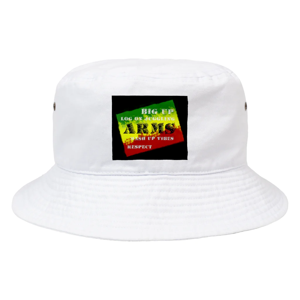 L.B.K.のBIG UP・ARMS Bucket Hat