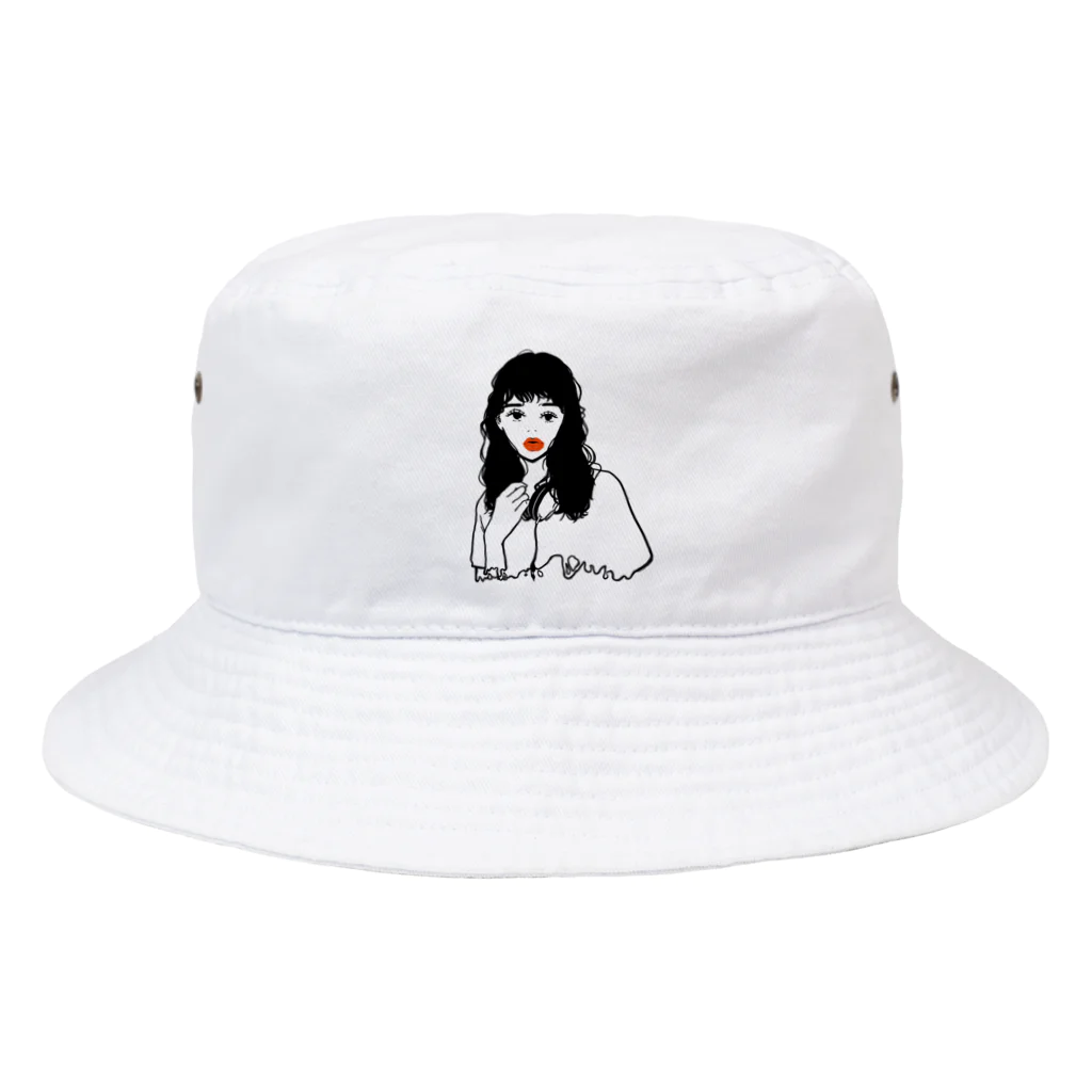 chr＊シンプルイラストのパーマノオンナノコ Bucket Hat