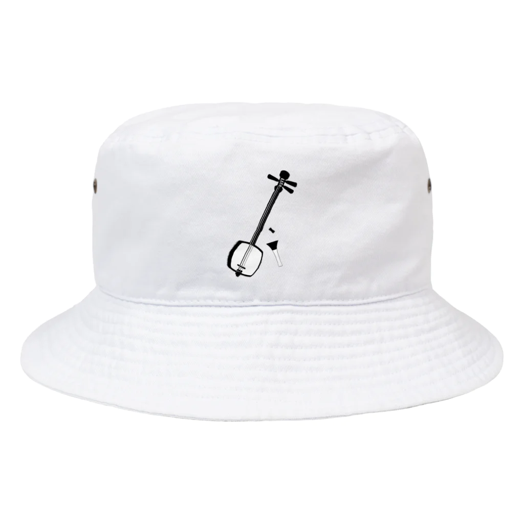 綾錦工房 りこりすの津軽三味線【朧月】- 構 Bucket Hat