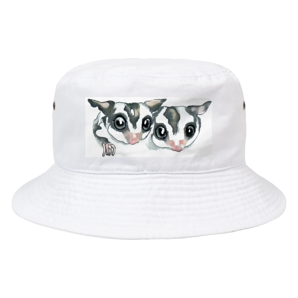 wanwanartの仲良しフクロモモンガ Bucket Hat