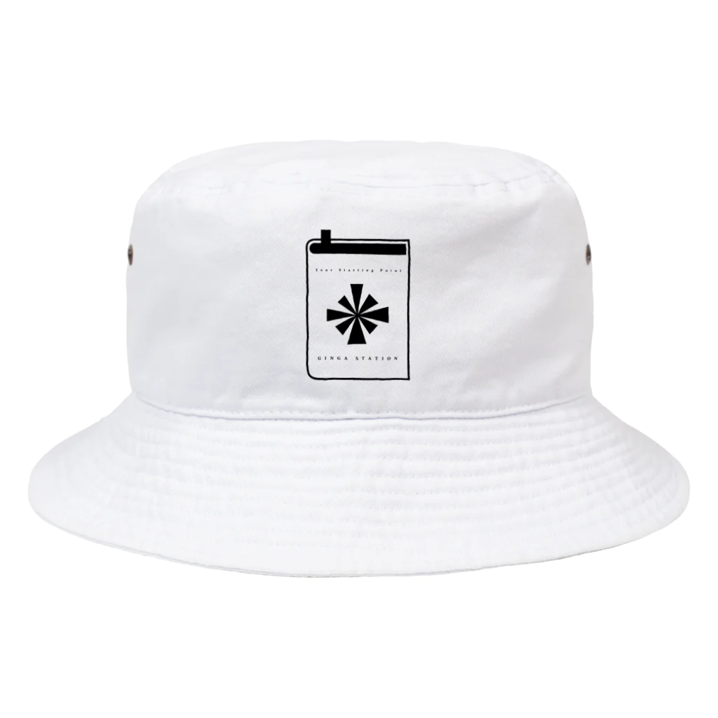 銀河ステイションの銀河ステイション公式ロゴアイテム Bucket Hat