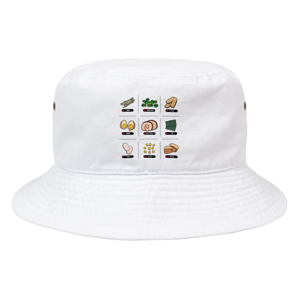 高堂玲/イラストの方のラーメントッピング Bucket Hat