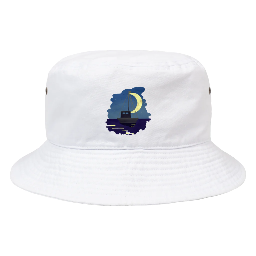 虎笑鬼　まうの月夜のヨット Bucket Hat