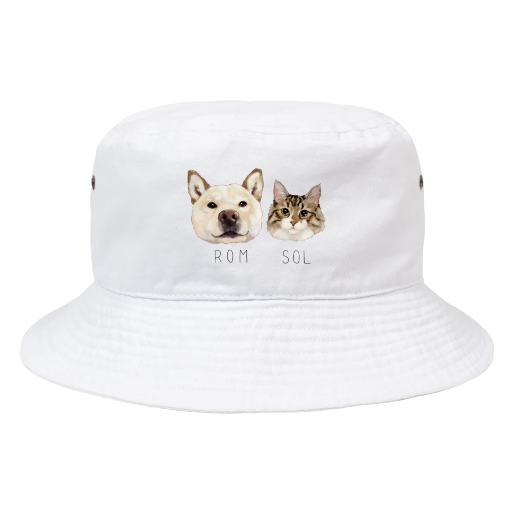 みきぞーん｜保護猫 ミッキー画伯と肉球とおともだちのrom & sol Bucket Hat