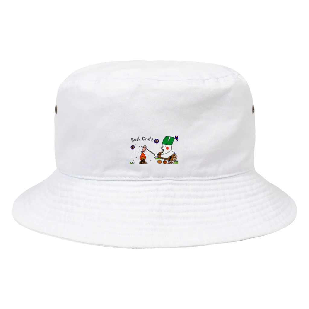 まりこさんのせかいのネギ男とほのお🔥 Bucket Hat