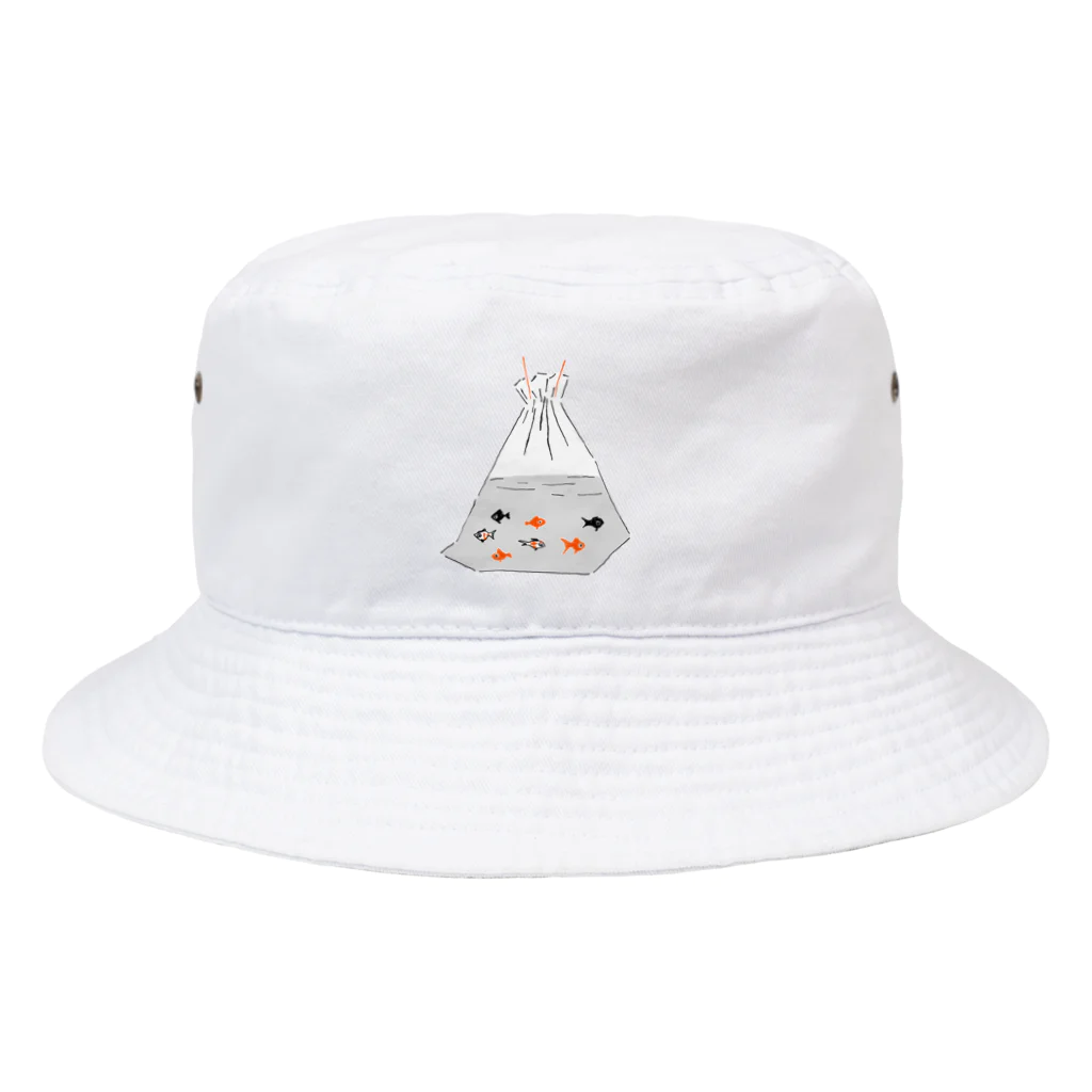 NIKORASU GOの祭りデザイン「金魚すくい」 Bucket Hat