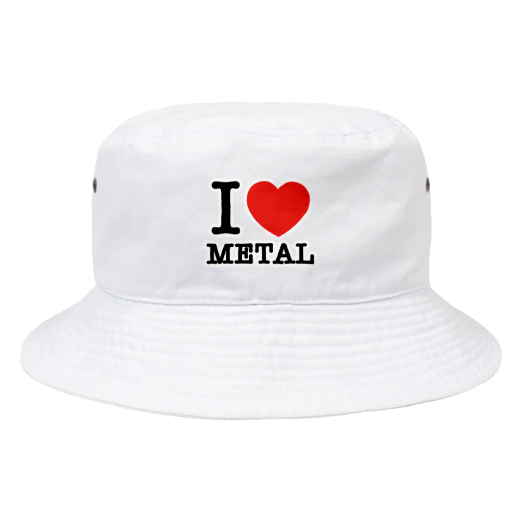 HachijuhachiのI LOVE METAL Bucket Hat