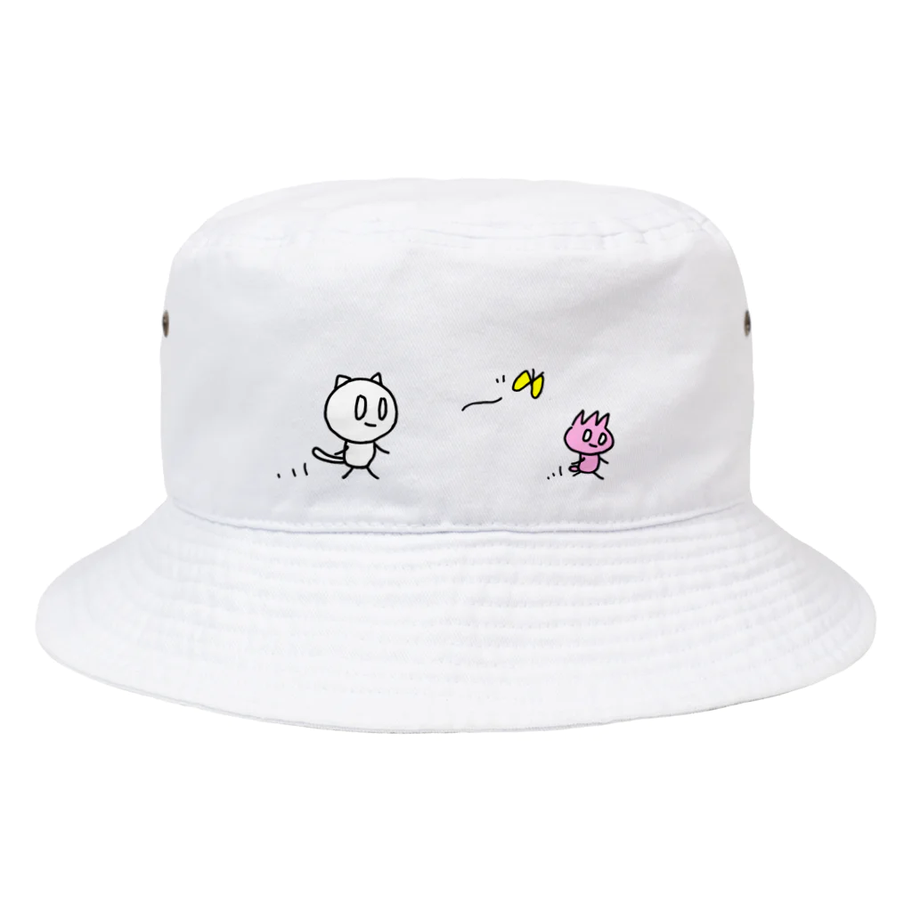 ねむねこのお散歩ねむねこ＆ピコまる Bucket Hat