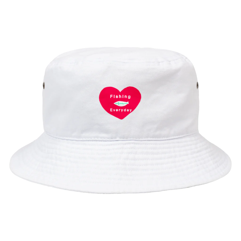 F & E のFishing Everyday love Bucket Hat