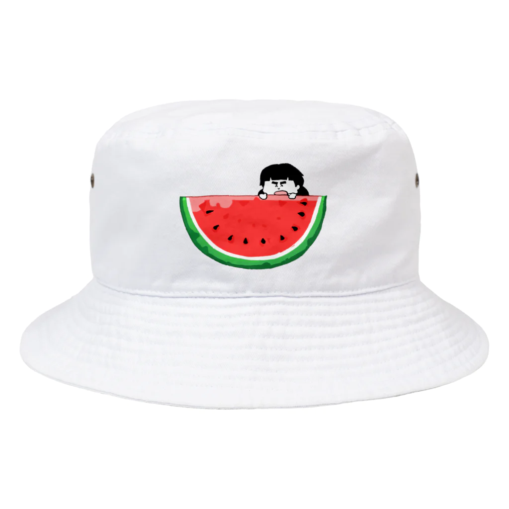 ぱくぱくショップのスイカ Bucket Hat