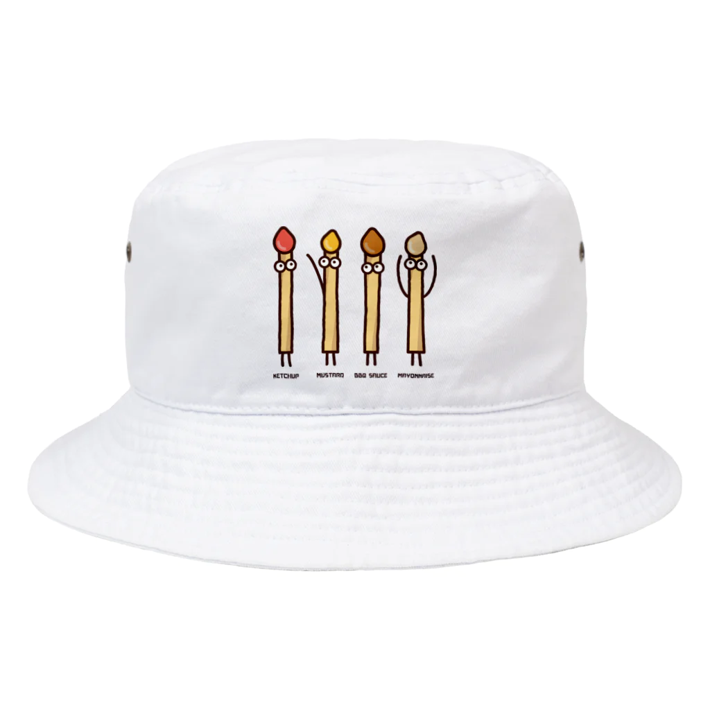 高堂玲/イラストの方のフライドポテト4兄弟 Bucket Hat