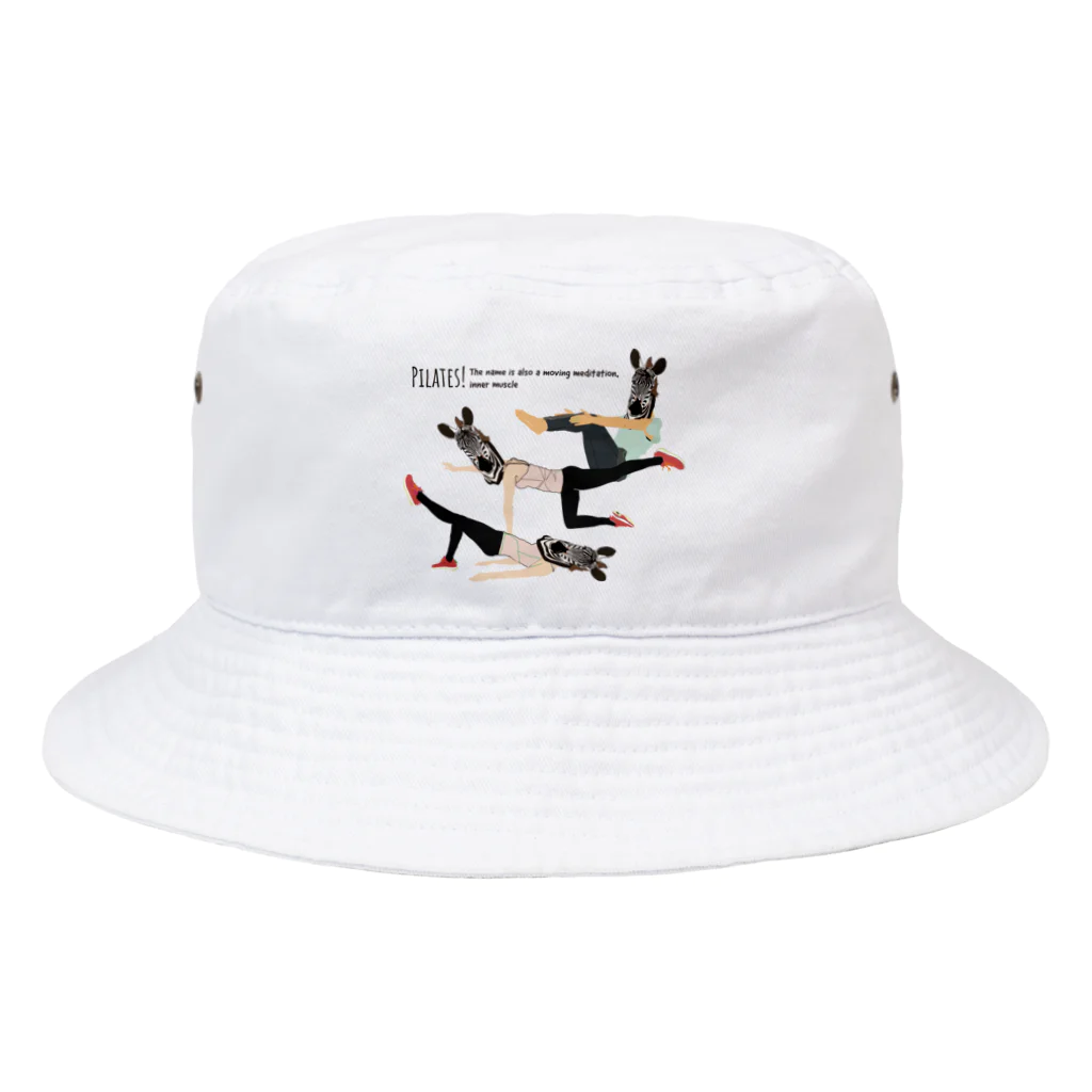 Drecome_Designのピラティス・シマウマ Bucket Hat