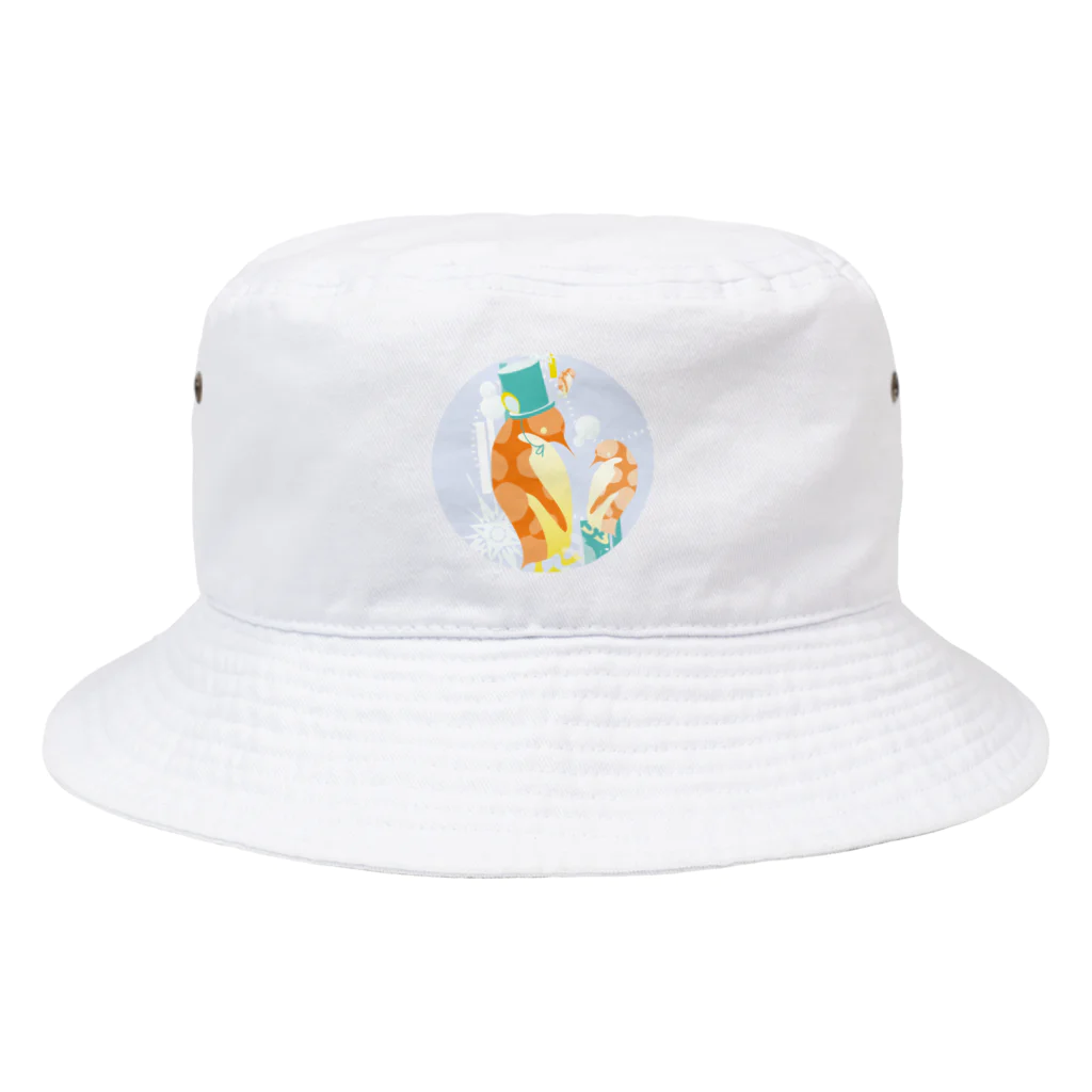 ペンギンパカリのペンギンTeaTime（グレー） Bucket Hat