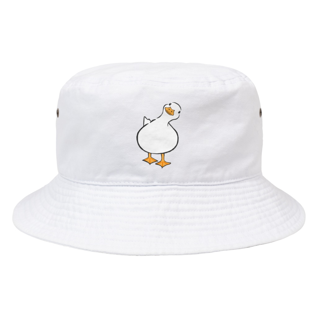 little bee リトルビーの アヒル あひる ダック duck (I wonder ロゴなし) Bucket Hat