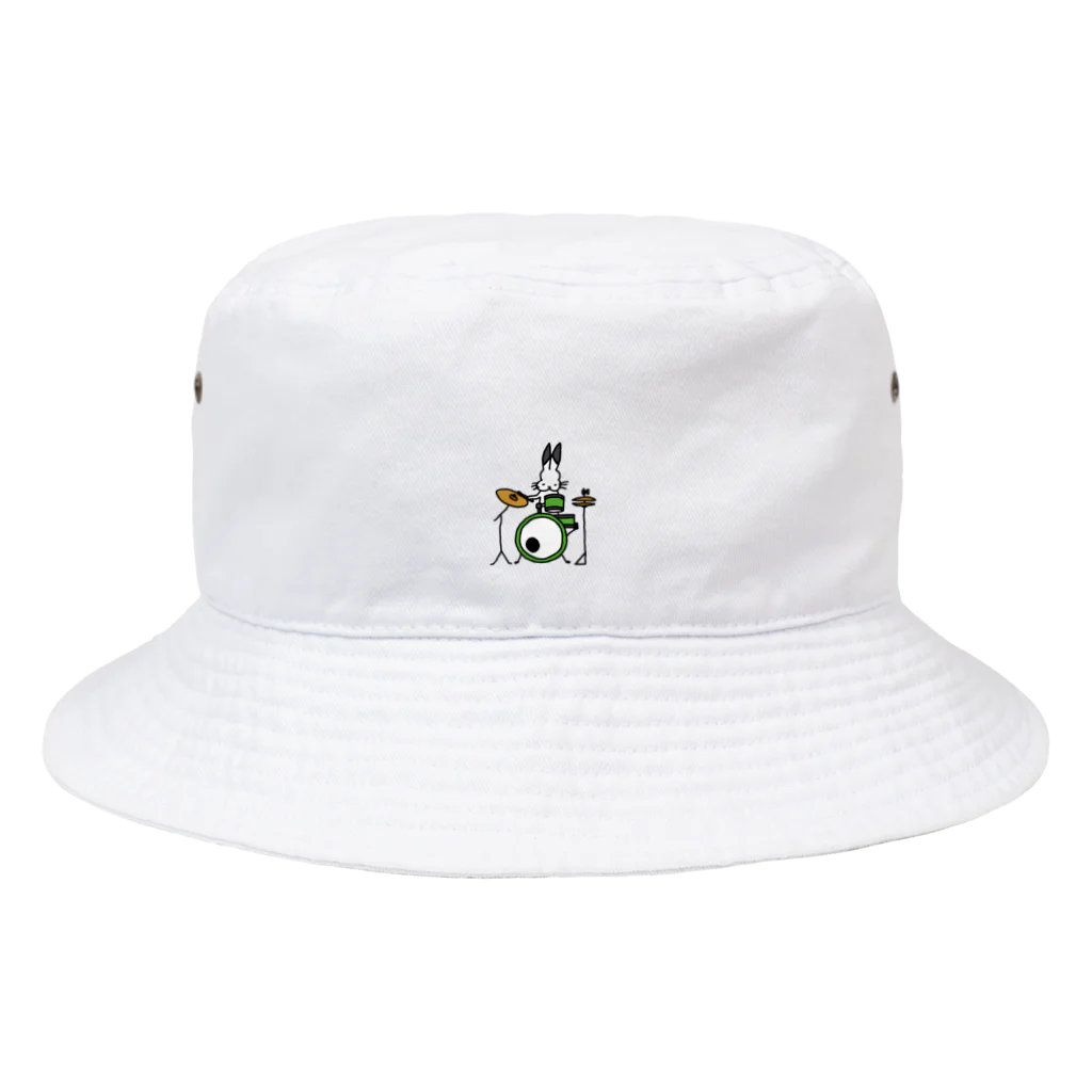 ドコムス刷りのドッコドコドコうさ Bucket Hat