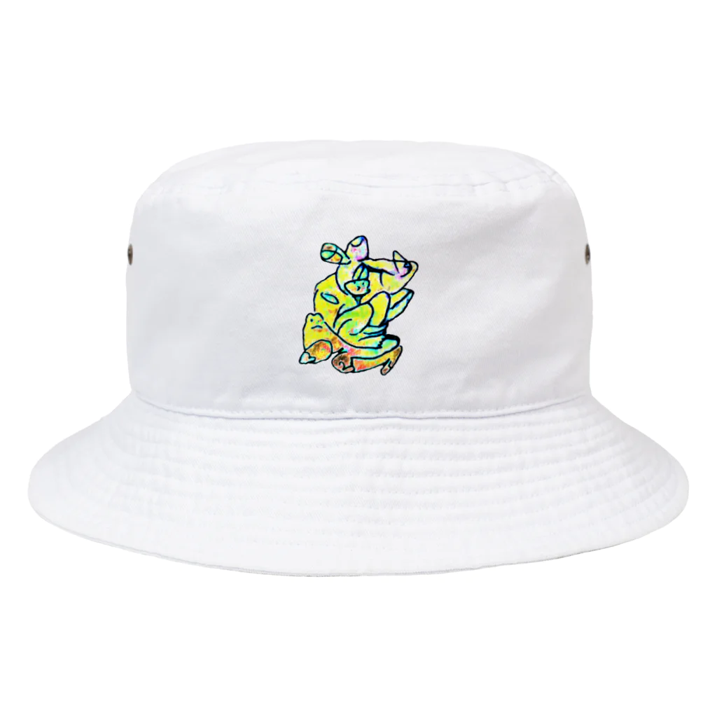 🍩tarojiro(たろじろ) shop🍩の人間椅子はぬくいから好き Bucket Hat