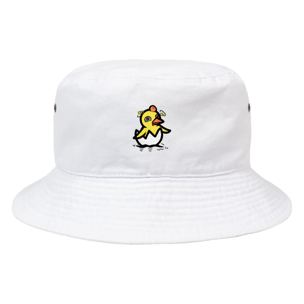 衣紋掛け✖︎ハンガーのたんこぶひよこ Bucket Hat