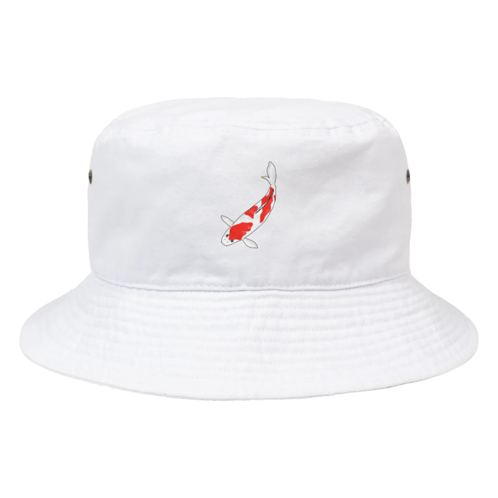 MAYAのアカシロ錦鯉 Bucket Hat