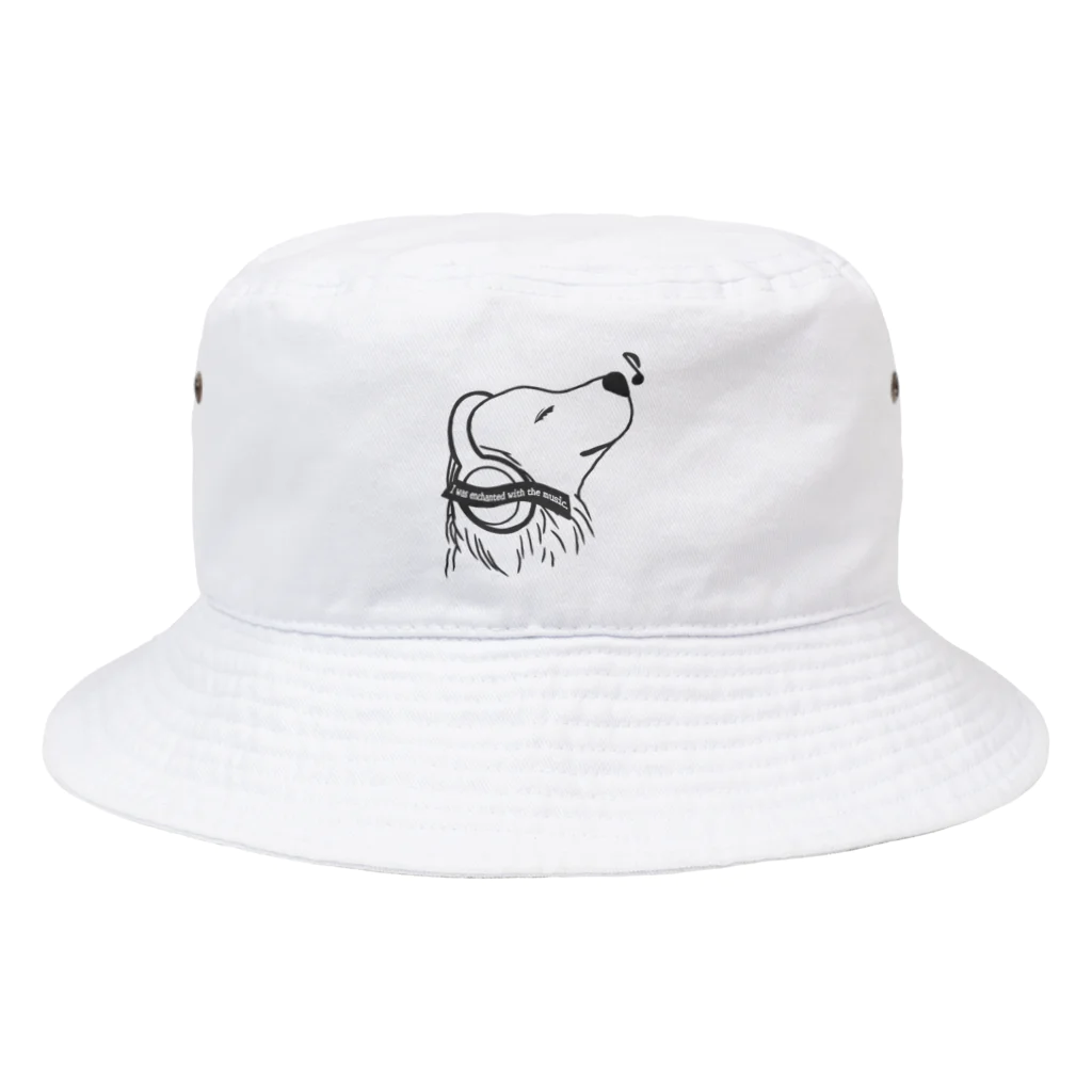 ぺんぎん24の音楽にうっとりゴールデン2(ダークグレー) Bucket Hat