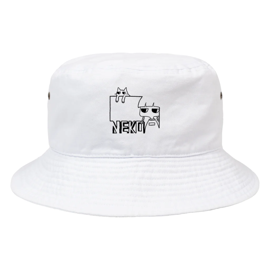 オカ氏のNEKO-Girl Black Bucket Hat