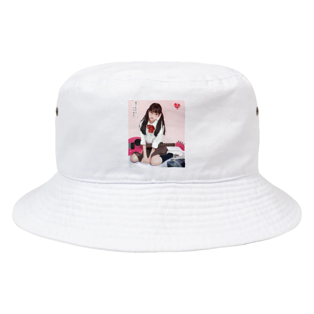 Mahiroshka まひろ朱夏 絵と音楽のギター少女 Bucket Hat