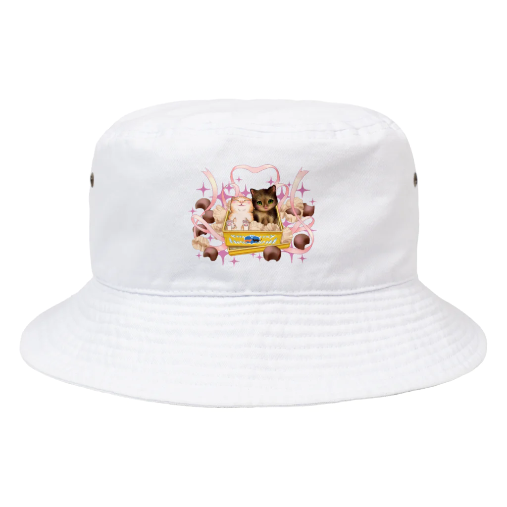 nya-mew（ニャーミュー）のチョコよりカワイイ#2 Bucket Hat