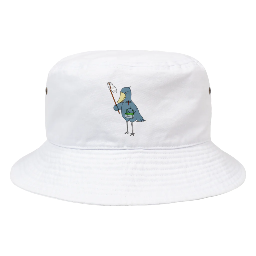 ネコモトタロウショップのハシビロコウ Bucket Hat