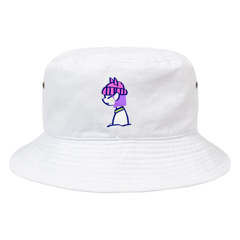 szHzs 'のネコ耳さん/ピンクニット帽 Bucket Hat