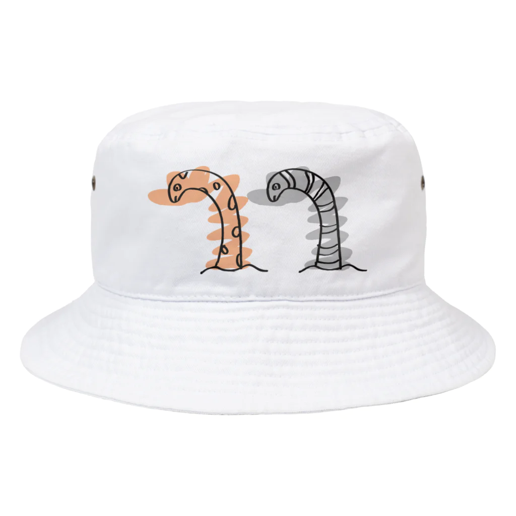 がはくのアトリエの虚無顔チンアナゴ Bucket Hat