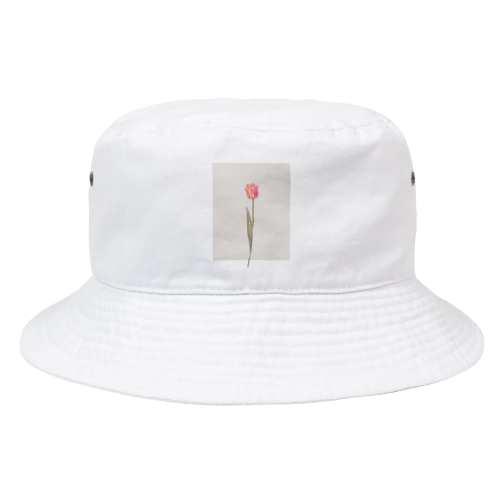 rilybiiの🍑 peach milk tea × peach tulip . Bucket Hat