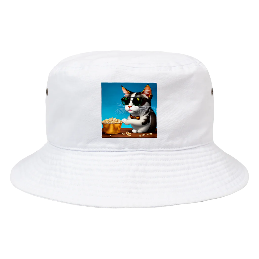 じょんすたいるのPopcorn Cat Bucket Hat