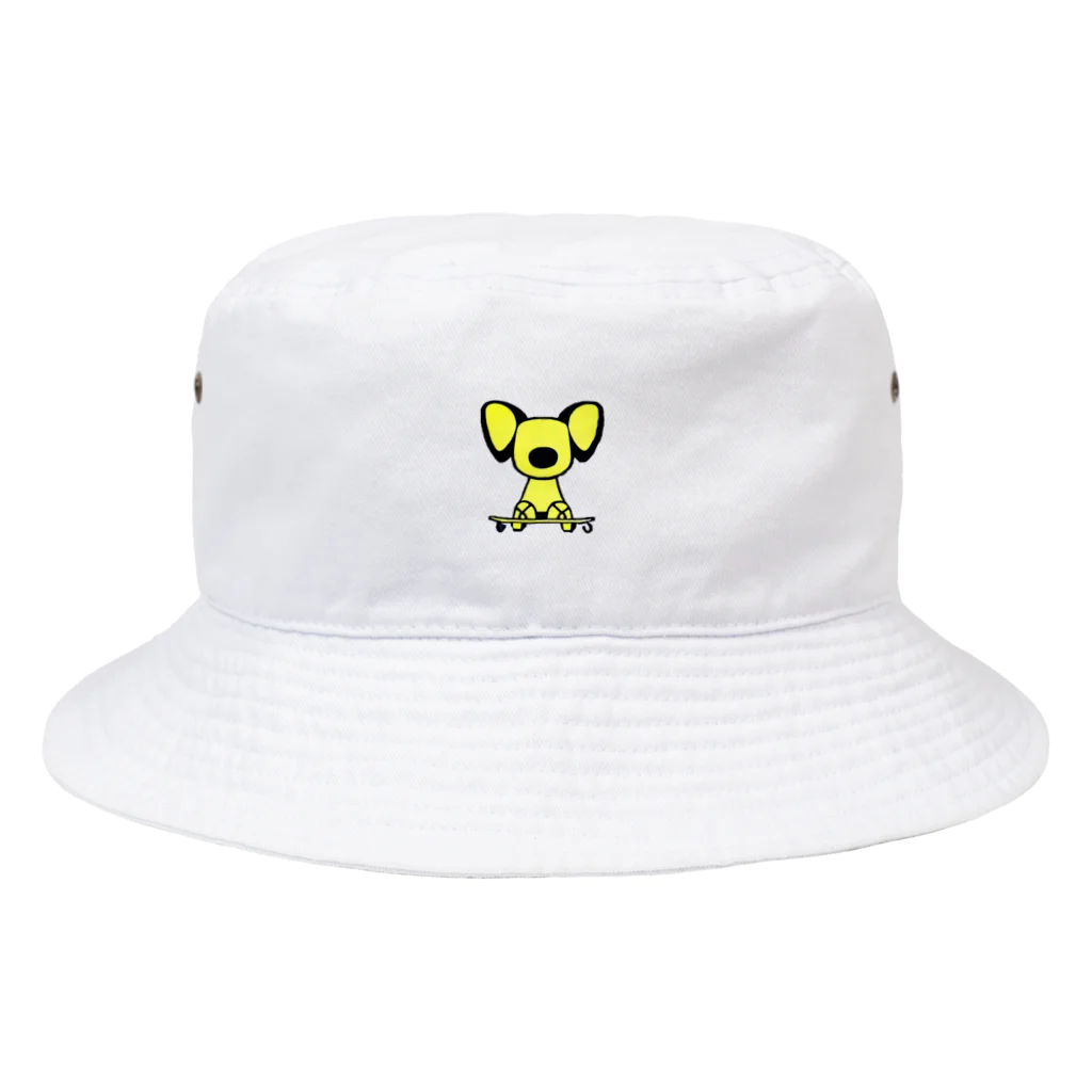 Rolling Retrieverのスケボー犬フィギュア Bucket Hat