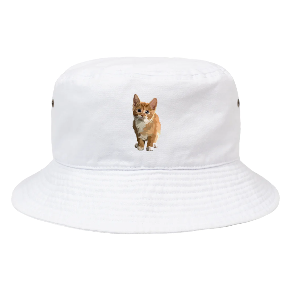 Zonelandの面白い猫、ケティ、猫の家 Bucket Hat