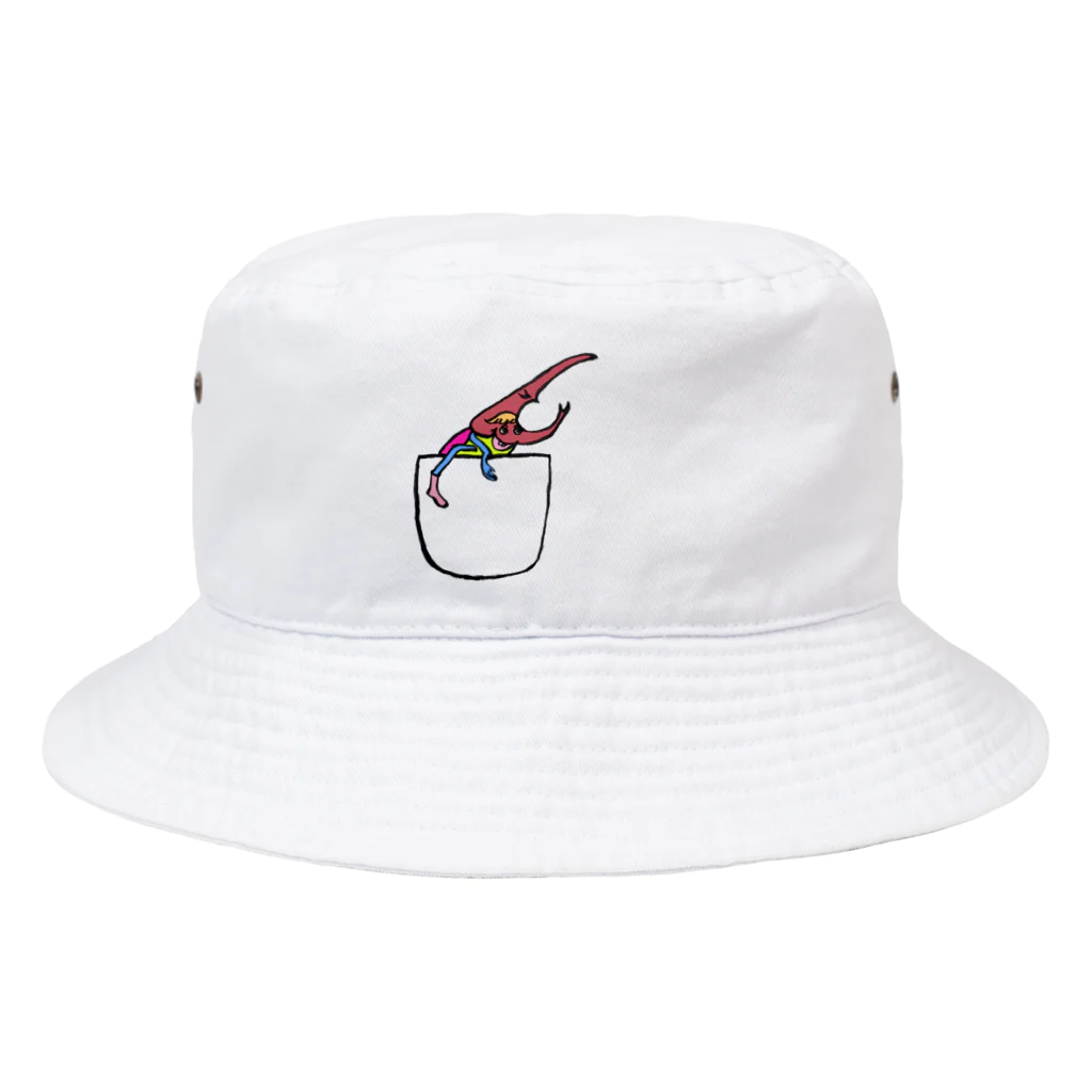 ポップコーンジャンプのヘラクレスオオカブトくん Bucket Hat