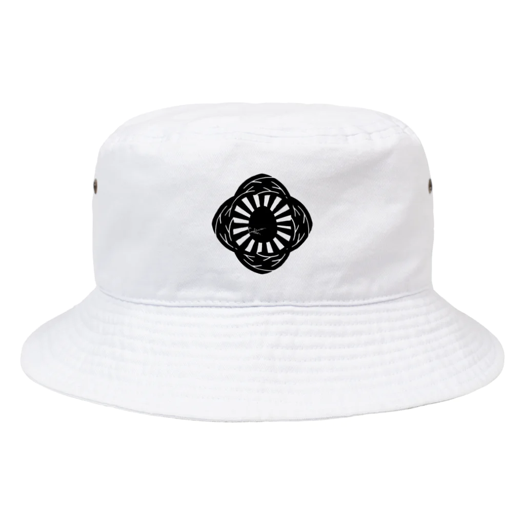 Culture Clubの[ Culture Club ] 文化倶楽部：家紋 バケットハット-ホワイト- Bucket Hat