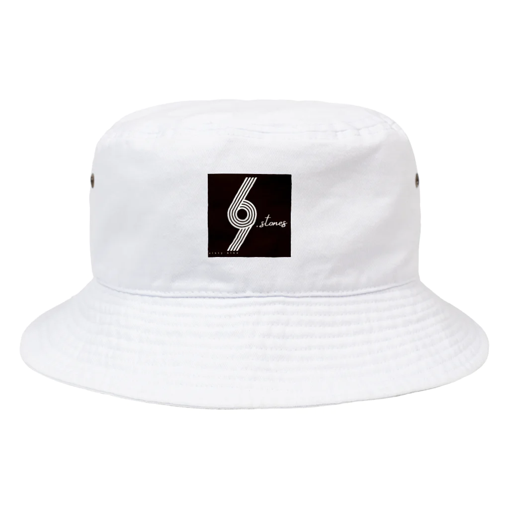 まみちょん【豆い洞】の69.STONES グッズ　黒ステッカーバージョン Bucket Hat