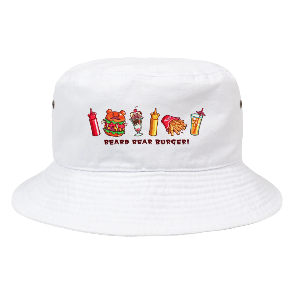 統 / SubaruのBeard Bear Burger Meals Bucket Hat